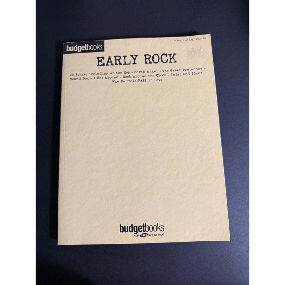 Early Rock Budget Books Sheet Music Piano Vocal Guitar 92 Songs Hal Leonard Book
